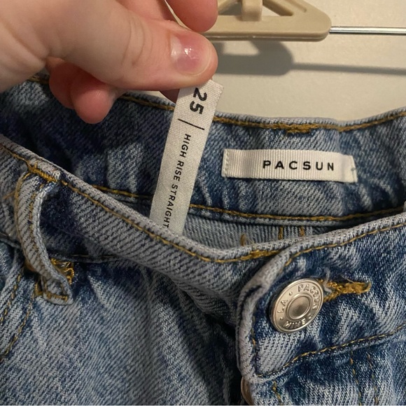 Pacsun Acid Wash Straight Leg Jeans - Picture 3 of 4